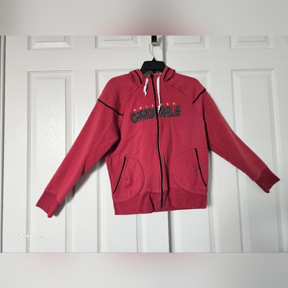 NHL Arizona Cardinals Distressed Red Reebok Hoodie